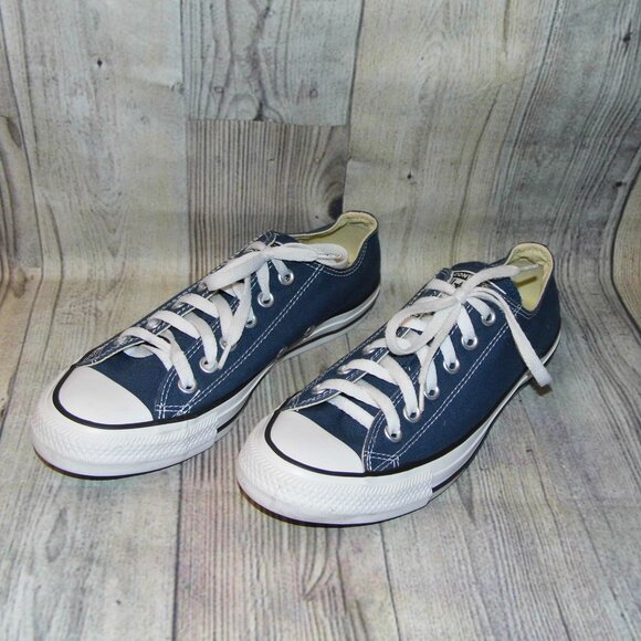 CONVERSE Chuck Taylor All Star OX Navy Blue Sneakers Womens Size 9 - Picture 3 of 7